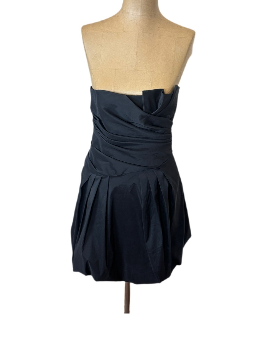 Cache Black Strapless Bubble Dress Size 6